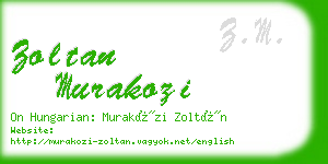 zoltan murakozi business card