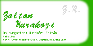 zoltan murakozi business card